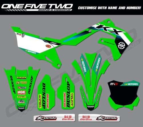 Grafica motocross kawasaki kxf - grafica,
