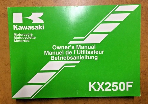 Manuale kawasaki kxf 250 - manuale,