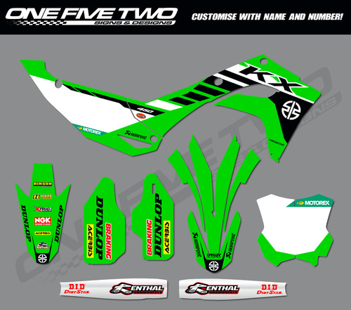 Grafica motocross kawasaki kxf - kawasaki,
