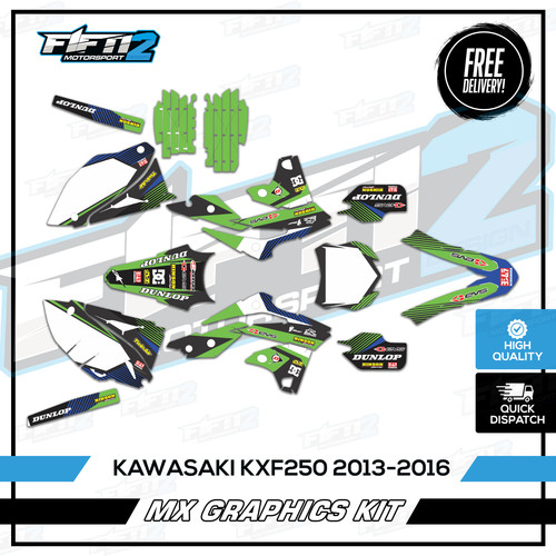 Kit grafica motocross kawasaki - motocross,